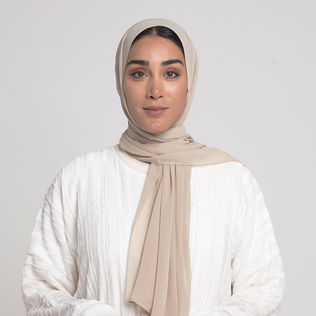 Essential Everyday Chiffon Hijab - Sand Beige