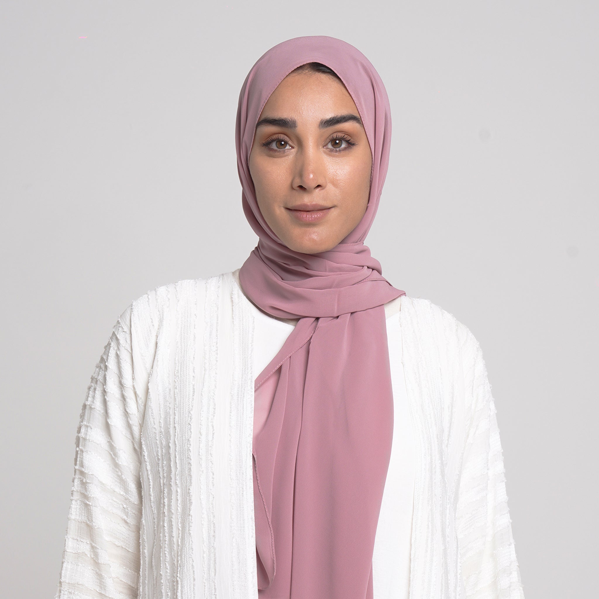 Essential Everyday Chiffon Hijab - Rose Mauve