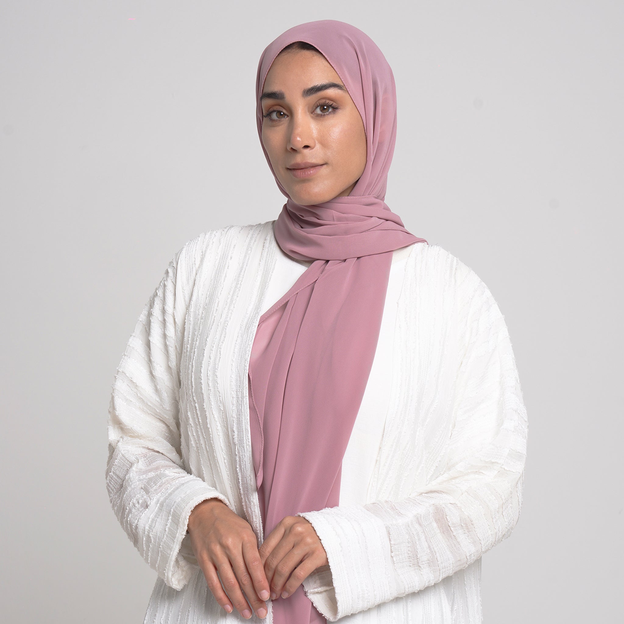 Essential Everyday Chiffon Hijab - Rose Mauve