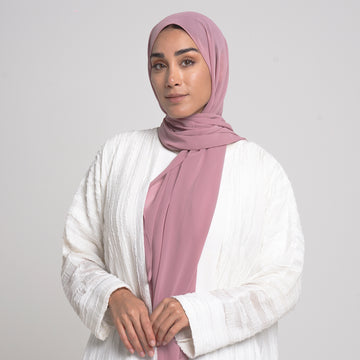 Essential Everyday Chiffon Hijab - Rose Mauve