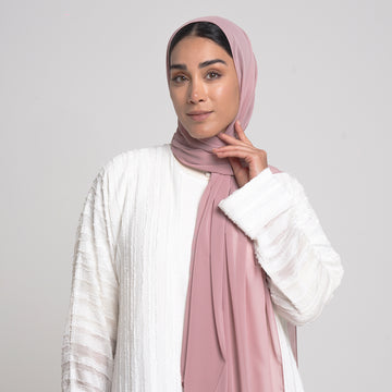 Essential Everyday Chiffon Hijab - Dusty Rose Pink