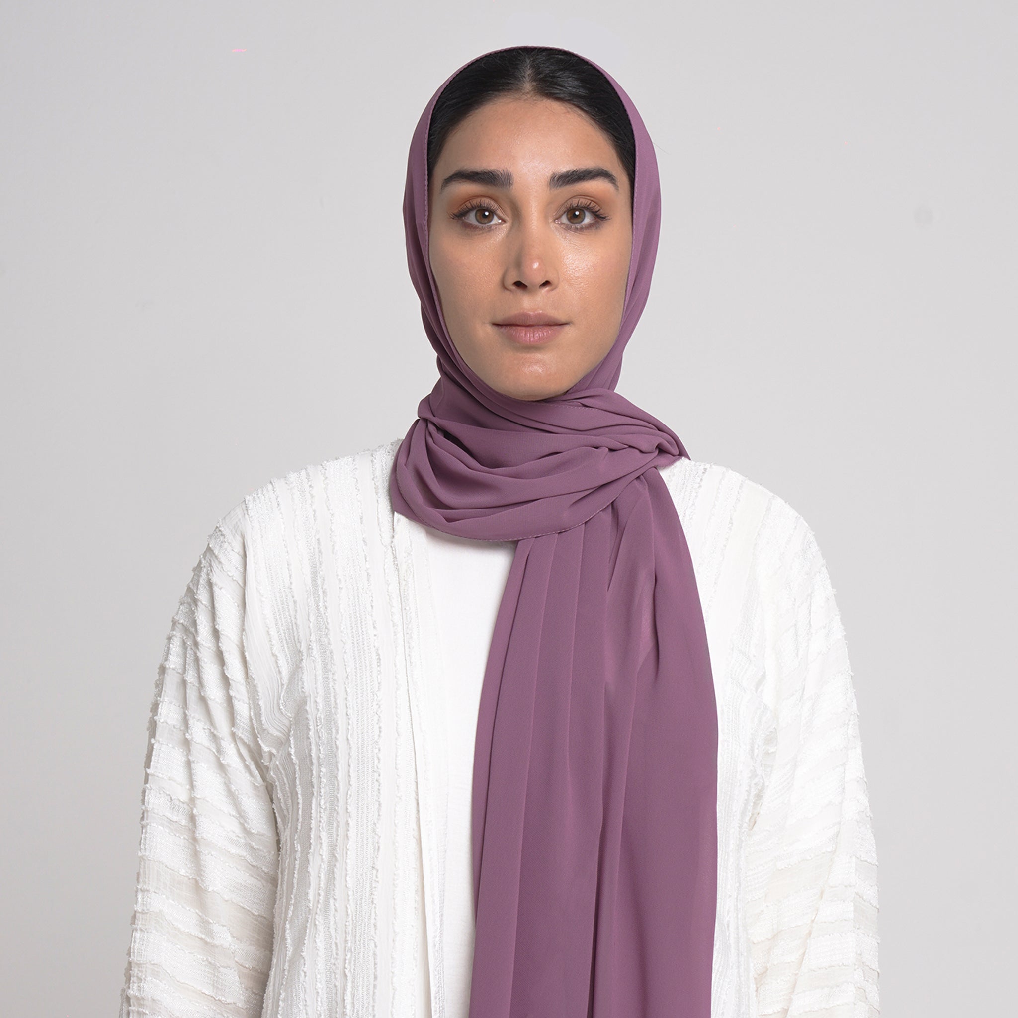 Essential Everyday Chiffon Hijab - Plum
