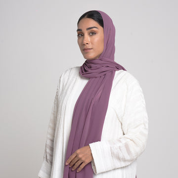 Essential Everyday Chiffon Hijab - Mulberry Mauve