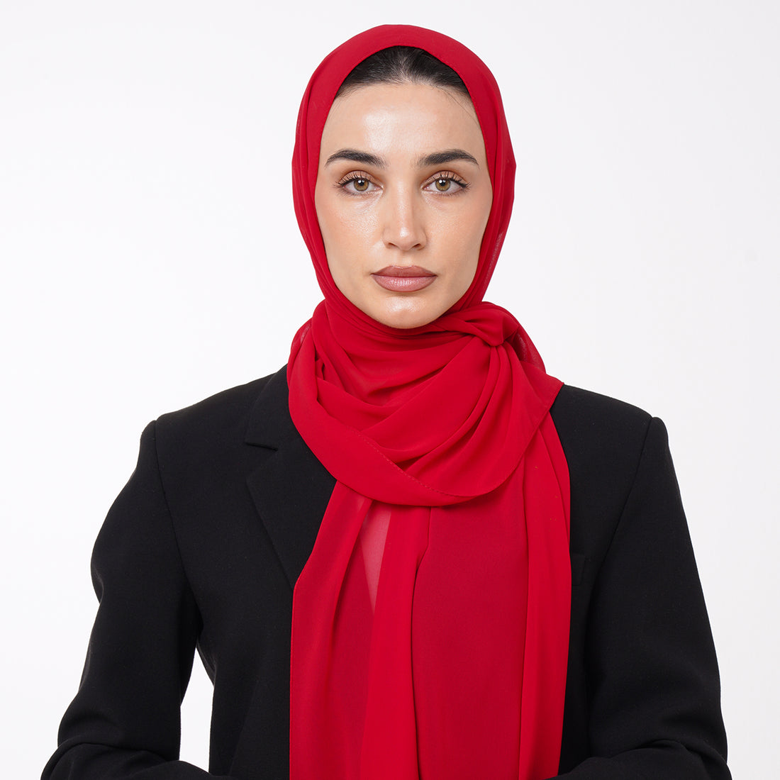 Essential Everyday Chiffon Hijab - Red