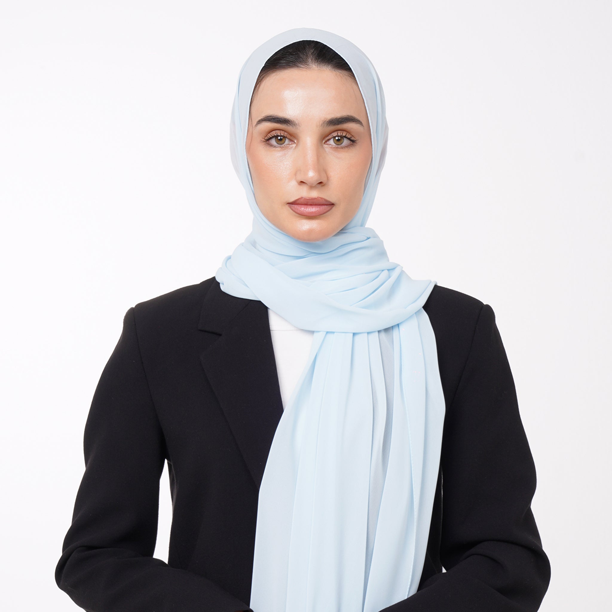 Essential Everyday Chiffon Hijab - Light Blue