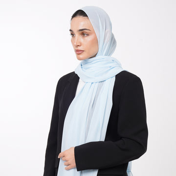 Essential Everyday Chiffon Hijab - Ice Blue