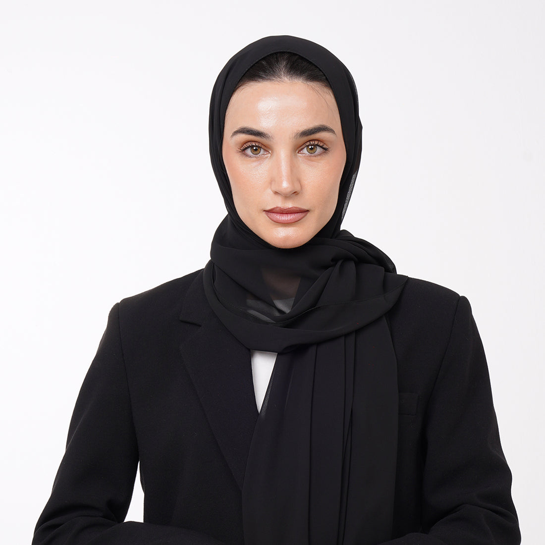 Essential Everyday Chiffon Hijab - Black
