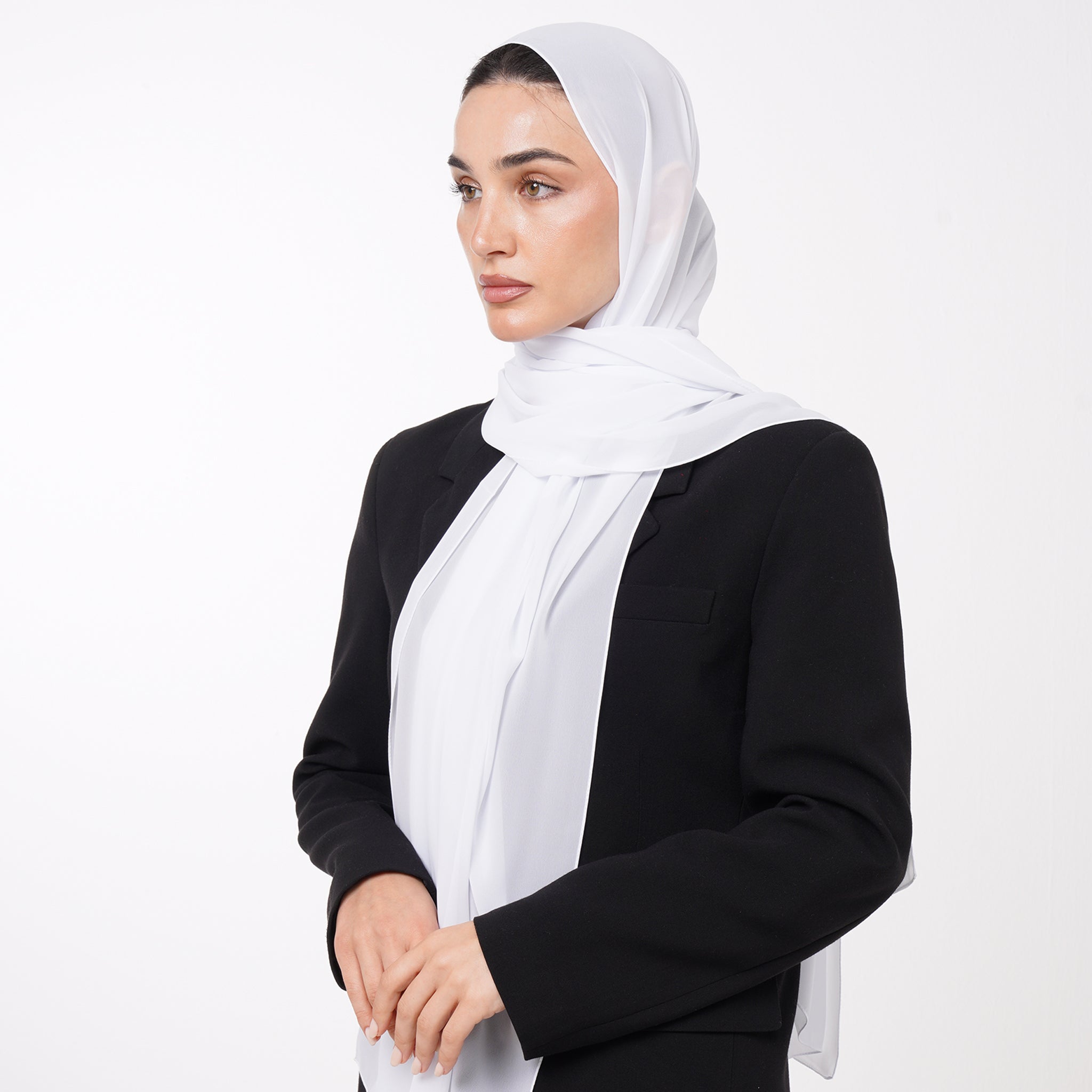 Essential Everyday Chiffon Hijab - White