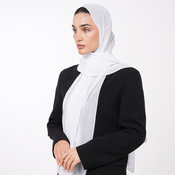 Essential Everyday Chiffon Hijab - White