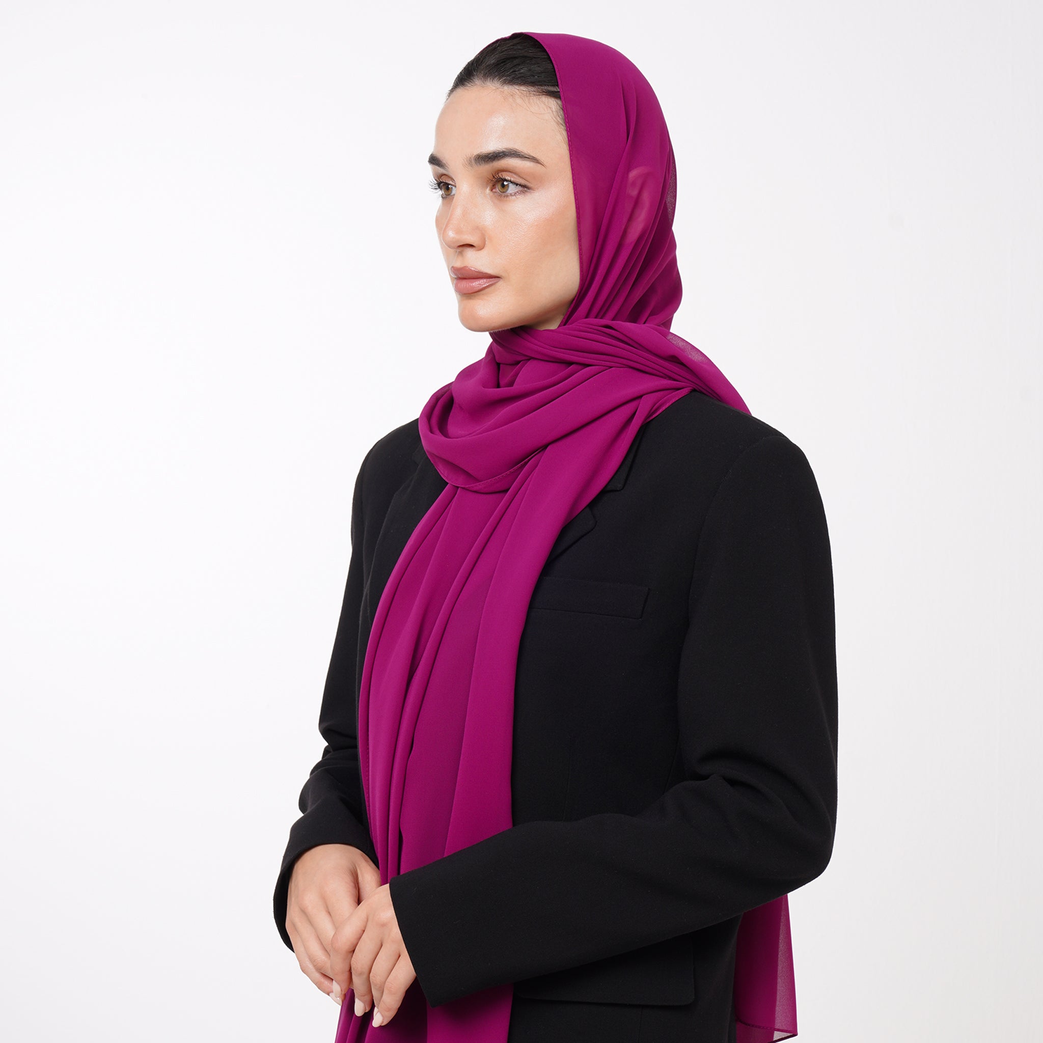 Essential Everyday Chiffon Hijab - Magenta