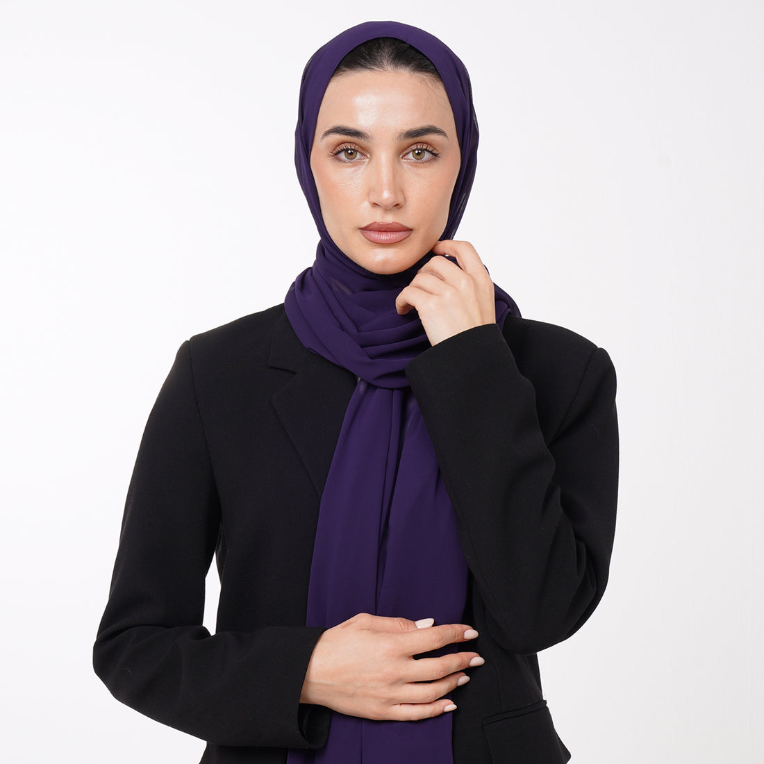 Essential Everyday Chiffon Hijab - Deep Purple