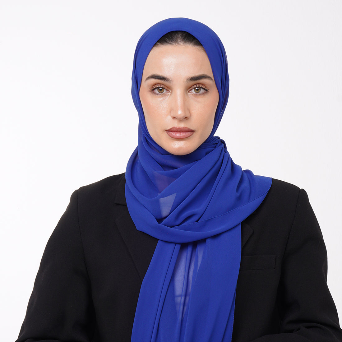 Essential Everyday Chiffon Hijab - Cobalt Blue