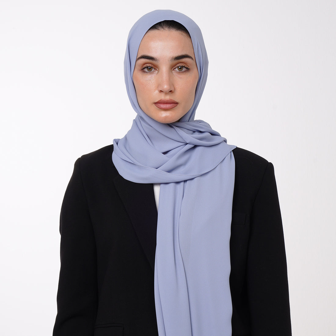 Premium Chiffon Hijab - Soft Periwinkle