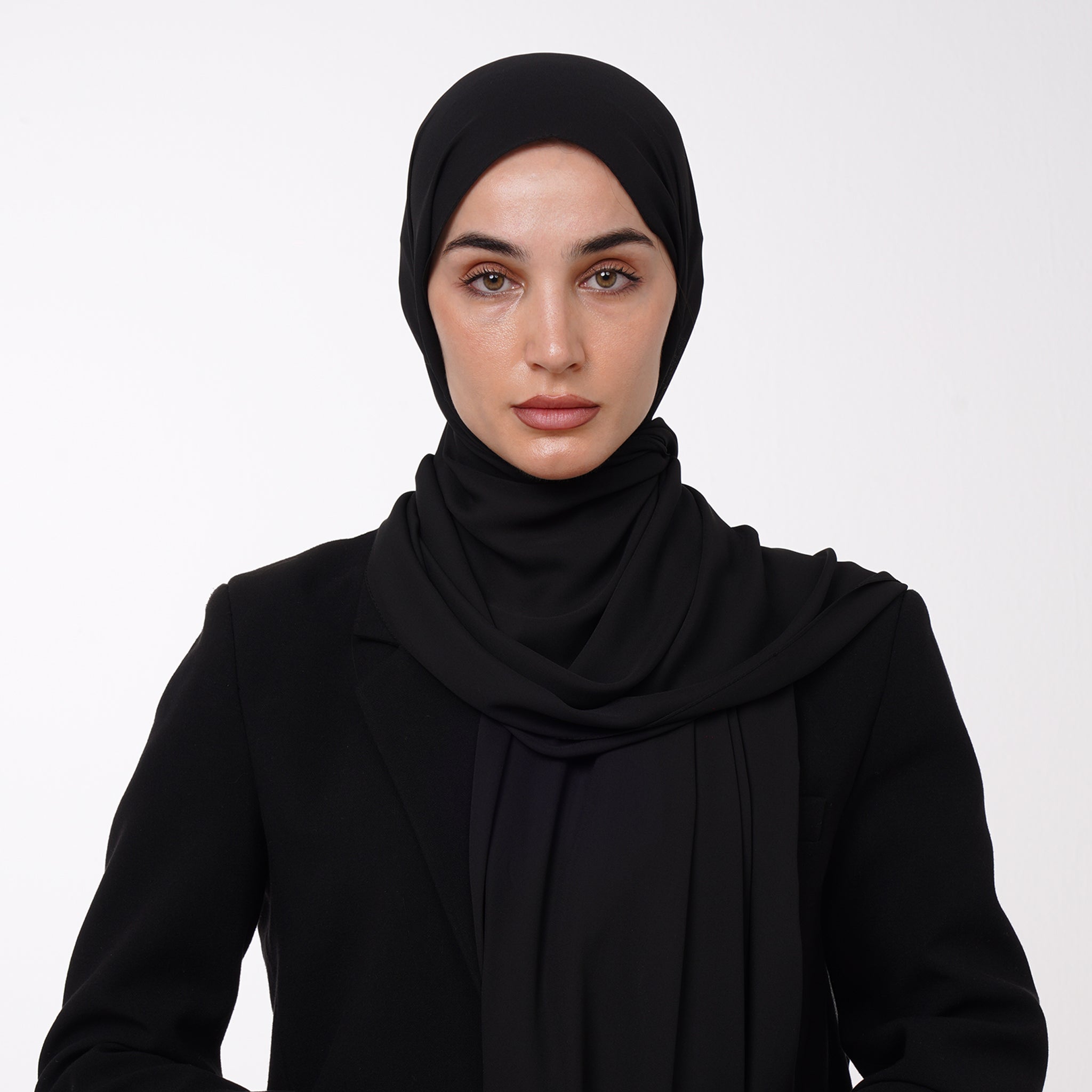 Premium Chiffon Hijab -Classic Black