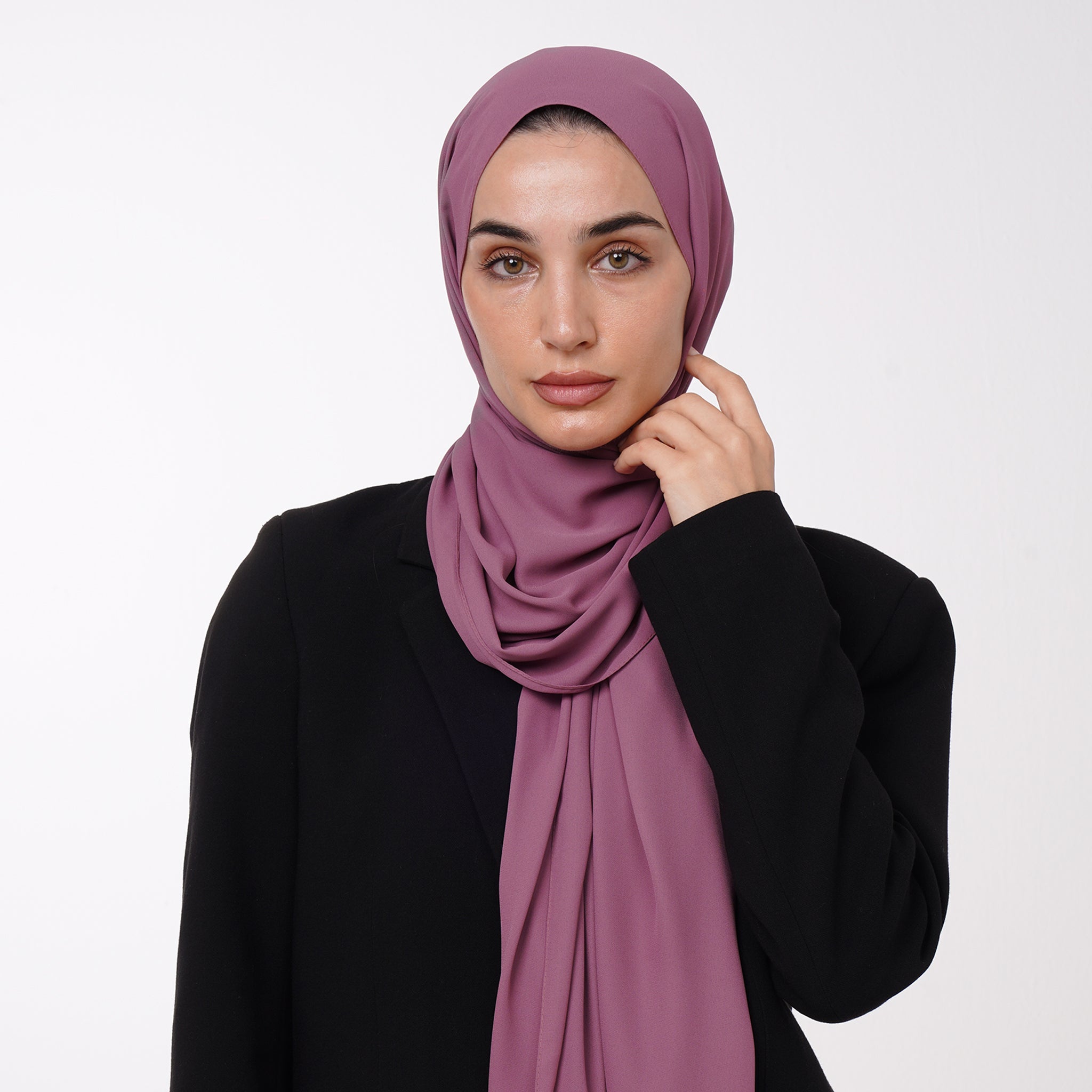 Premium Chiffon Hijab - Dusty Rose