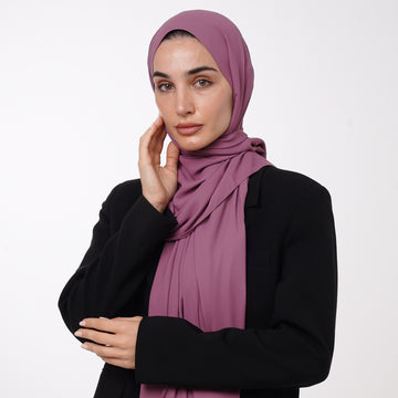 Premium Chiffon Hijab - Dusty Rose