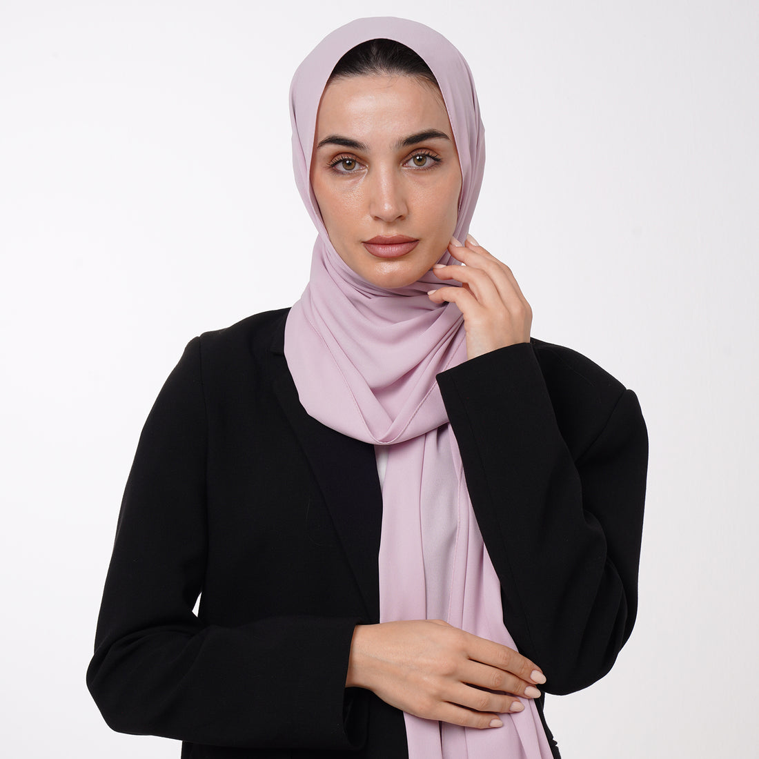 Premium Chiffon Hijab - Dusty Mauve