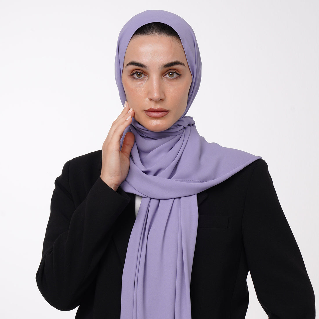 Premium Chiffon Hijab - Soft Lavender