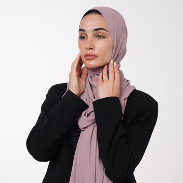 Premium Chiffon Hijab - Muted Mauve
