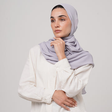 Premium Chiffon Hijab - Dusty Lavender