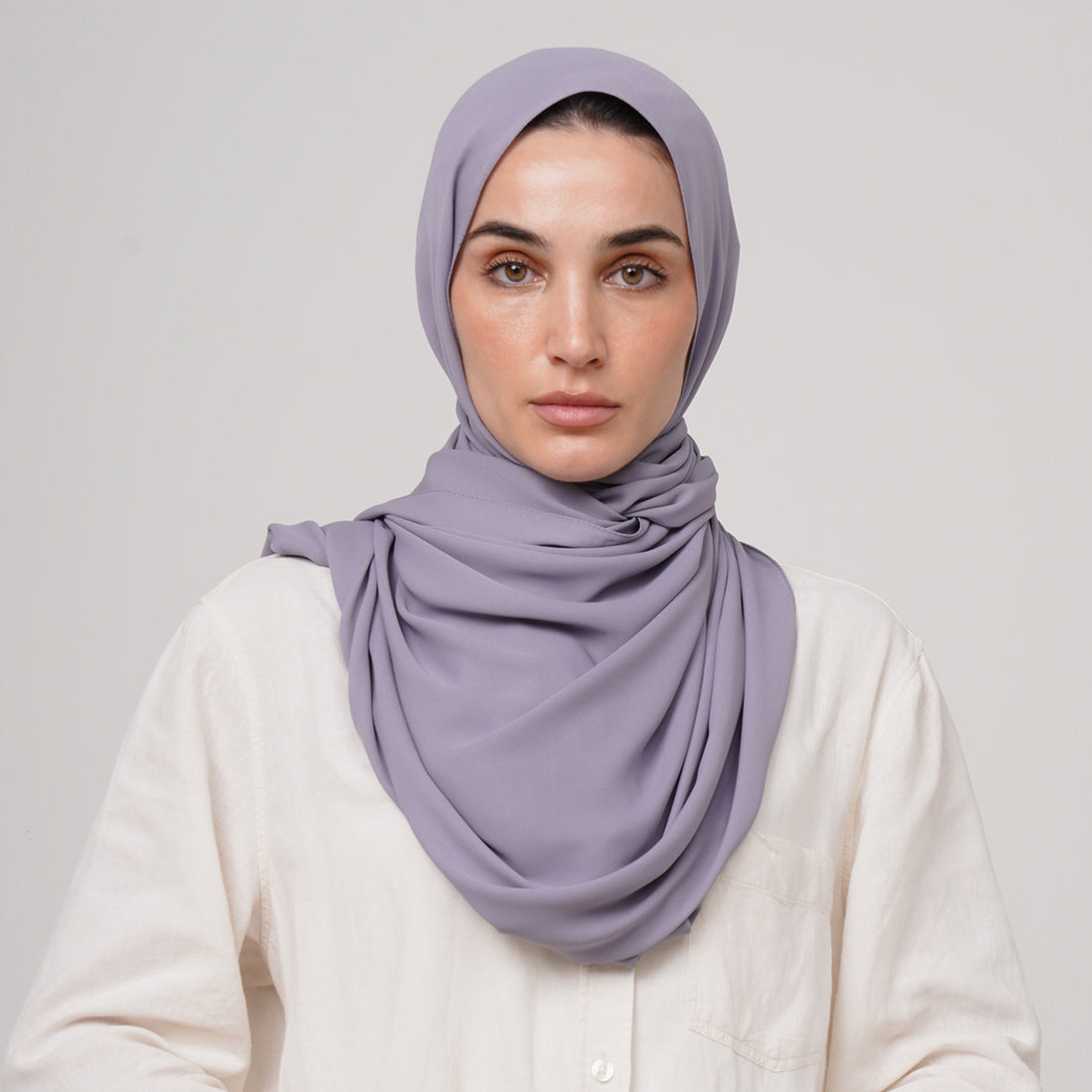 Premium Chiffon Hijab -Muted Lavender