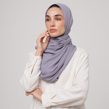 Premium Chiffon Hijab -Muted Lavender