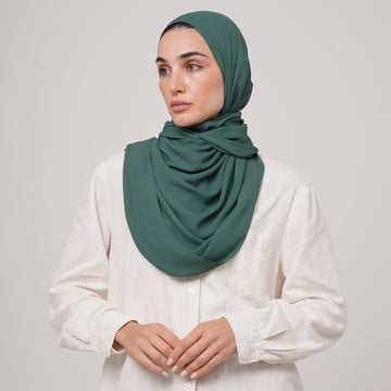 Premium Chiffon Hijab -Olive Green