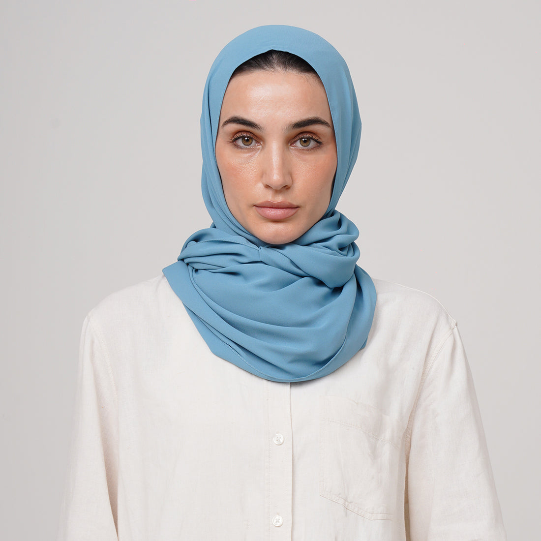 Premium Chiffon Hijab -Sky Blue