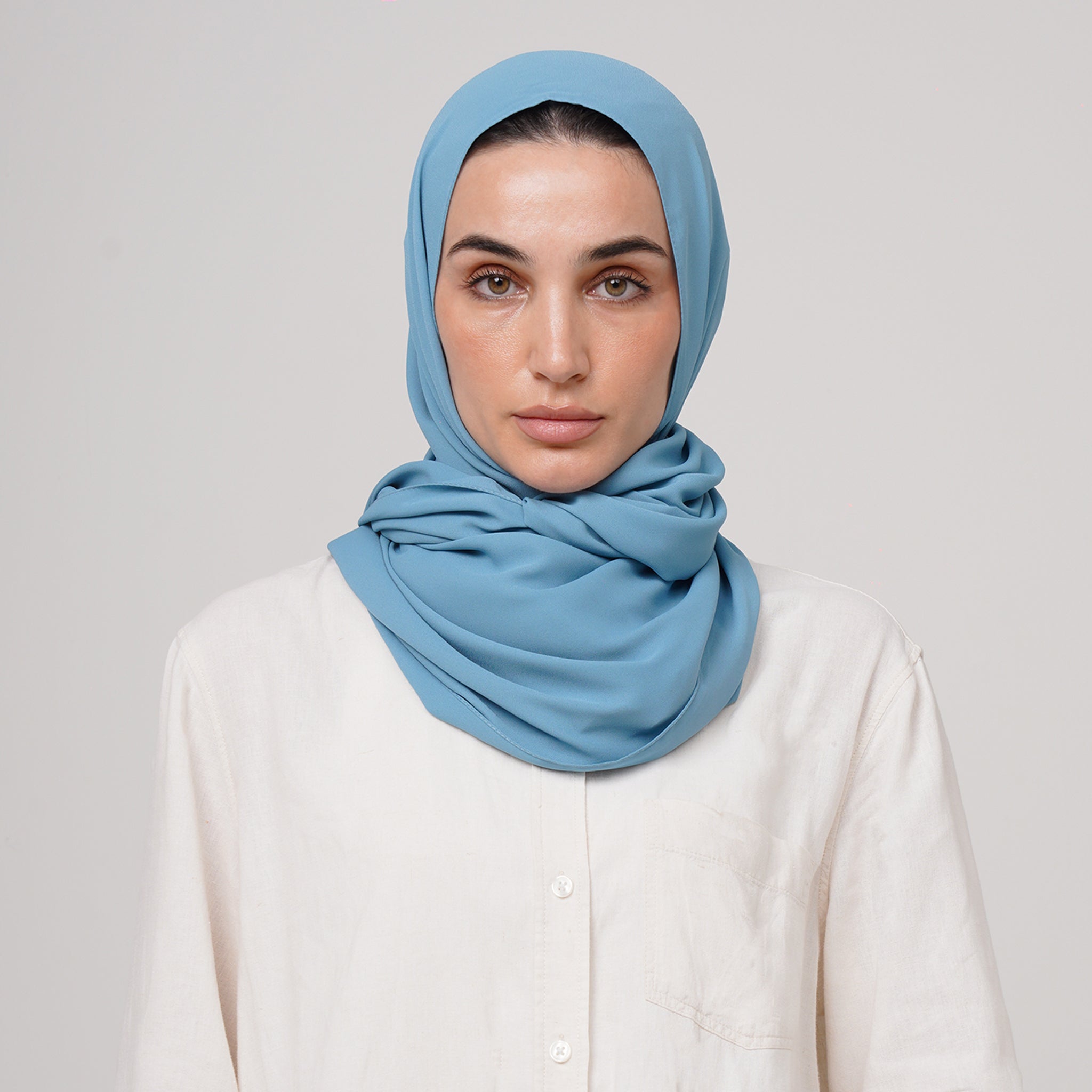 Premium Chiffon Hijab -Sky Blue