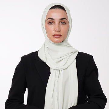 Premium Chiffon Hijab -Pearl Sage