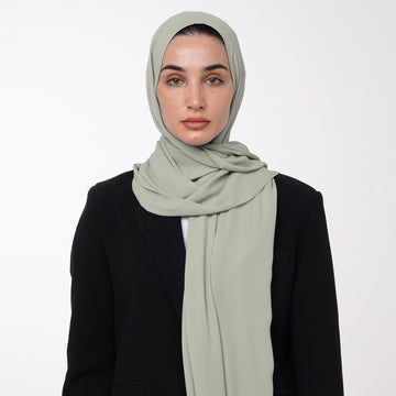 Premium Chiffon Hijab -Sage Mist