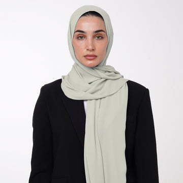 Premium Chiffon Hijab - Soft Sage