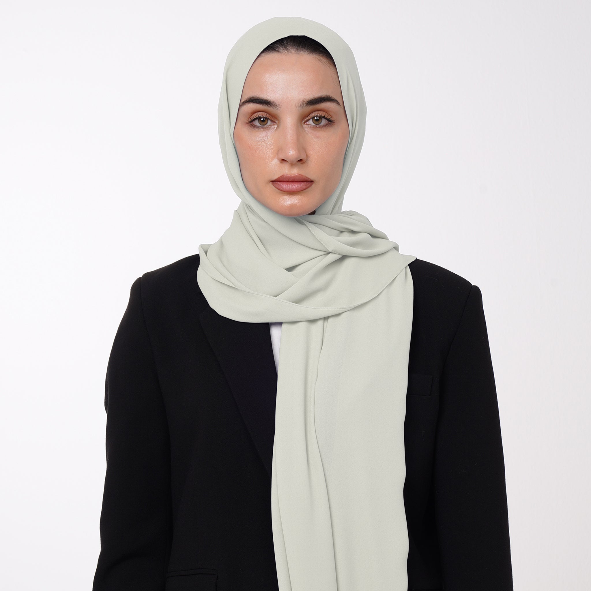 Premium Chiffon Hijab - Soft Willow