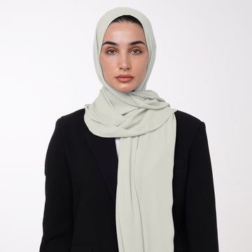 Premium Chiffon Hijab - Soft Willow