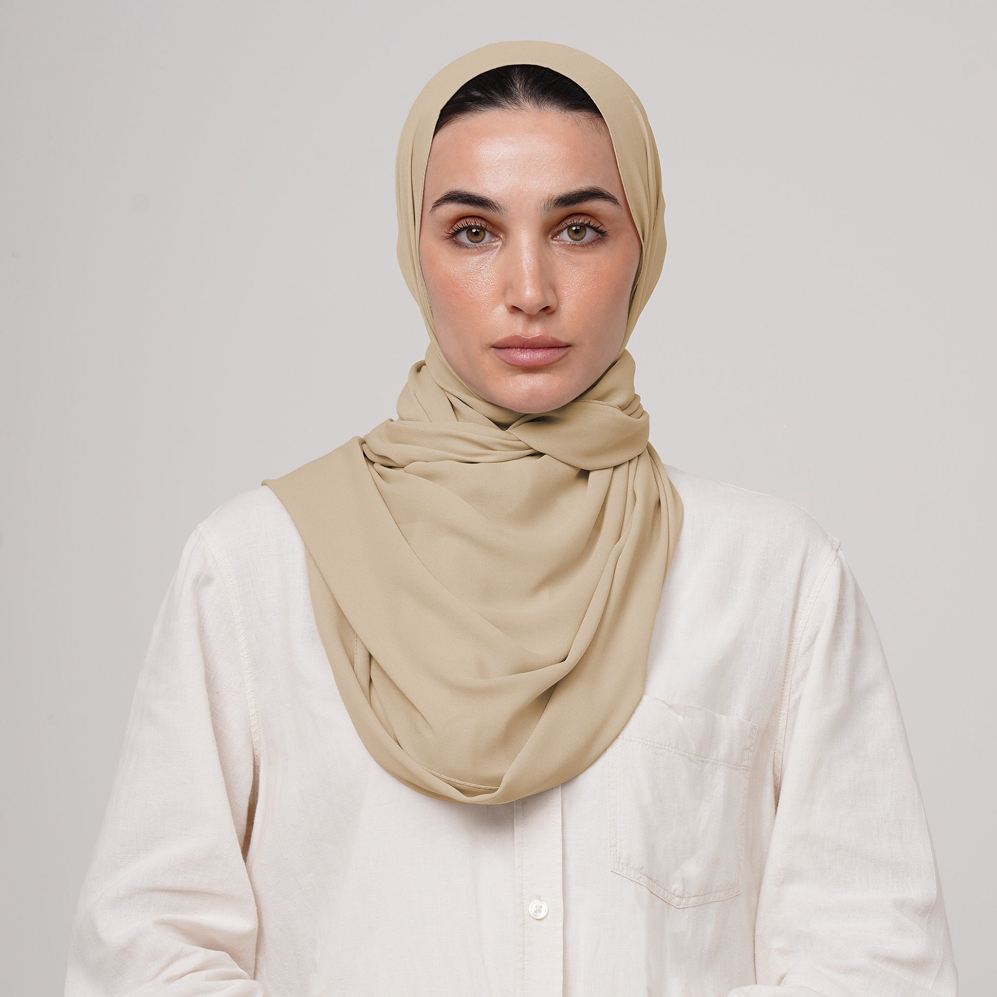 Premium Chiffon Hijab -Desert Sand