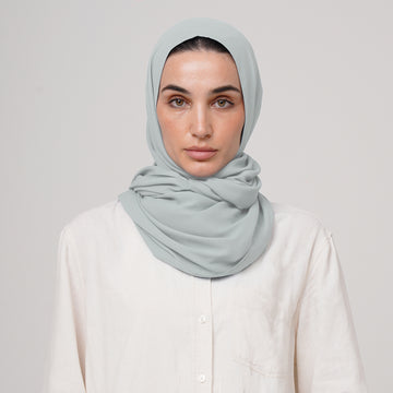 Premium Chiffon Hijab -Moon Mist