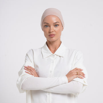 Cotton Arm Sleeves - light White