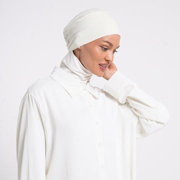 Lycra Full Bonnet - Ivory