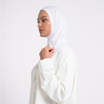 Pearl- Full Inner Hijab - Pure White
