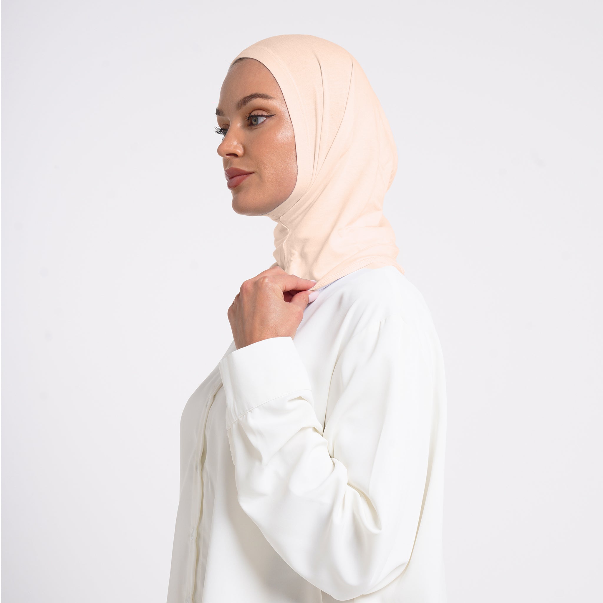 Pearl- Full Inner Hijab - Light Beige