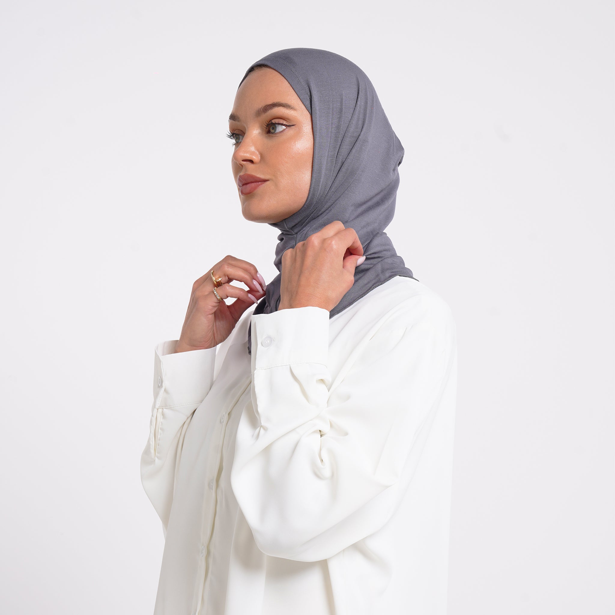 Tiffany Tie-Back Bonnet - Gray