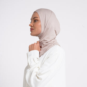 Tiffany Tie-Back Bonnet - Light Taupe