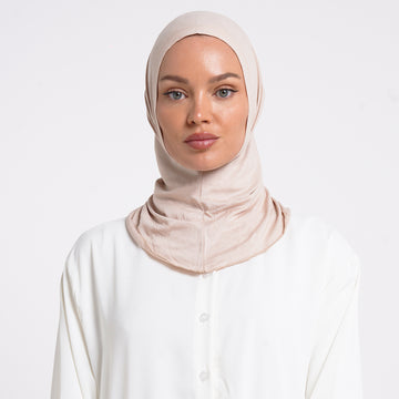 Pearl- Full Inner Hijab - Soft Blush
