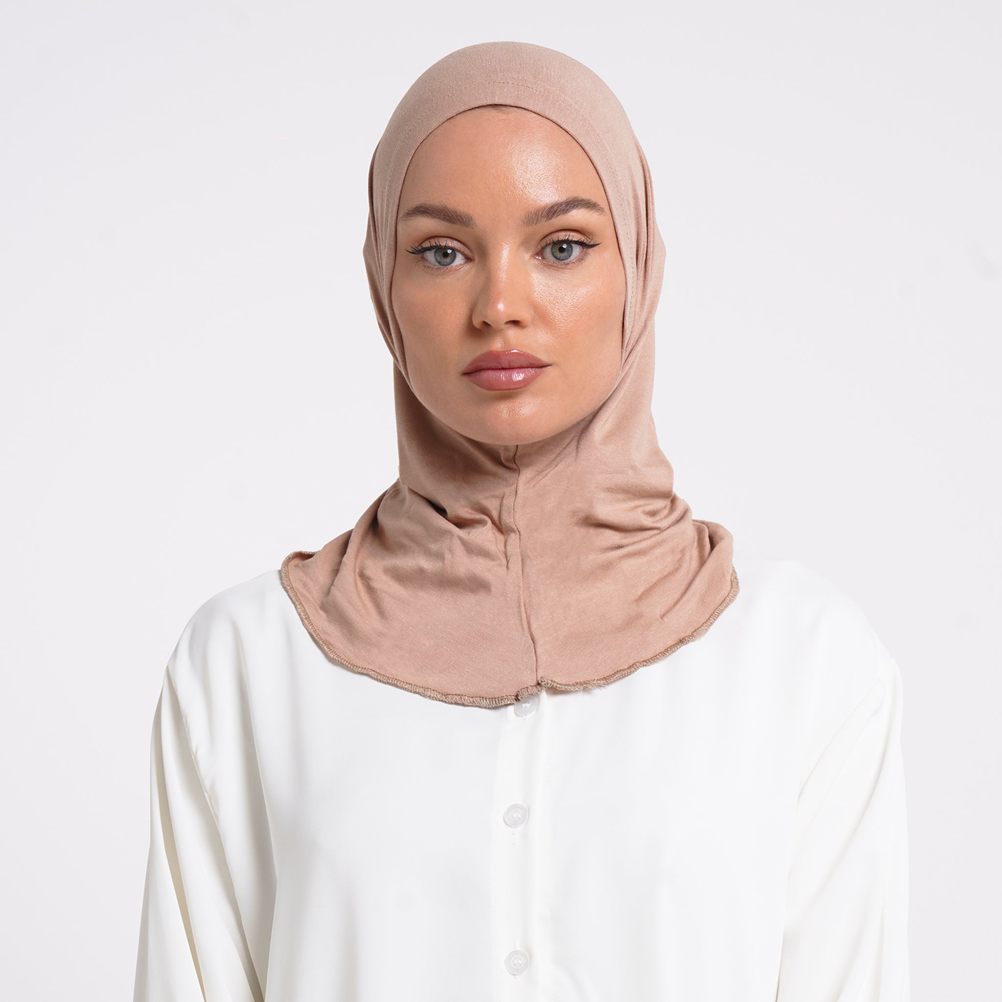 Pearl- Full Inner Hijab - Warm Nude