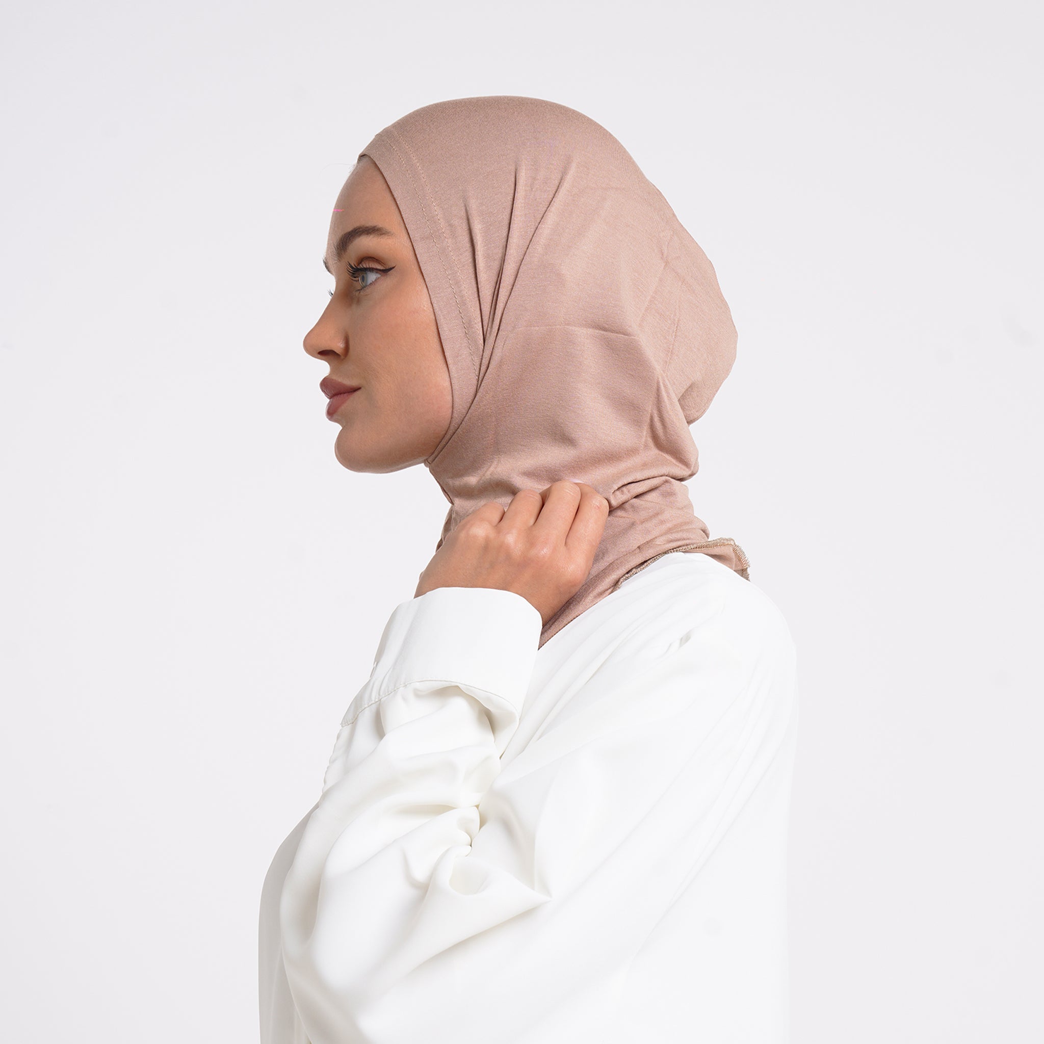 Tiffany Tie-Back Bonnet - Nude
