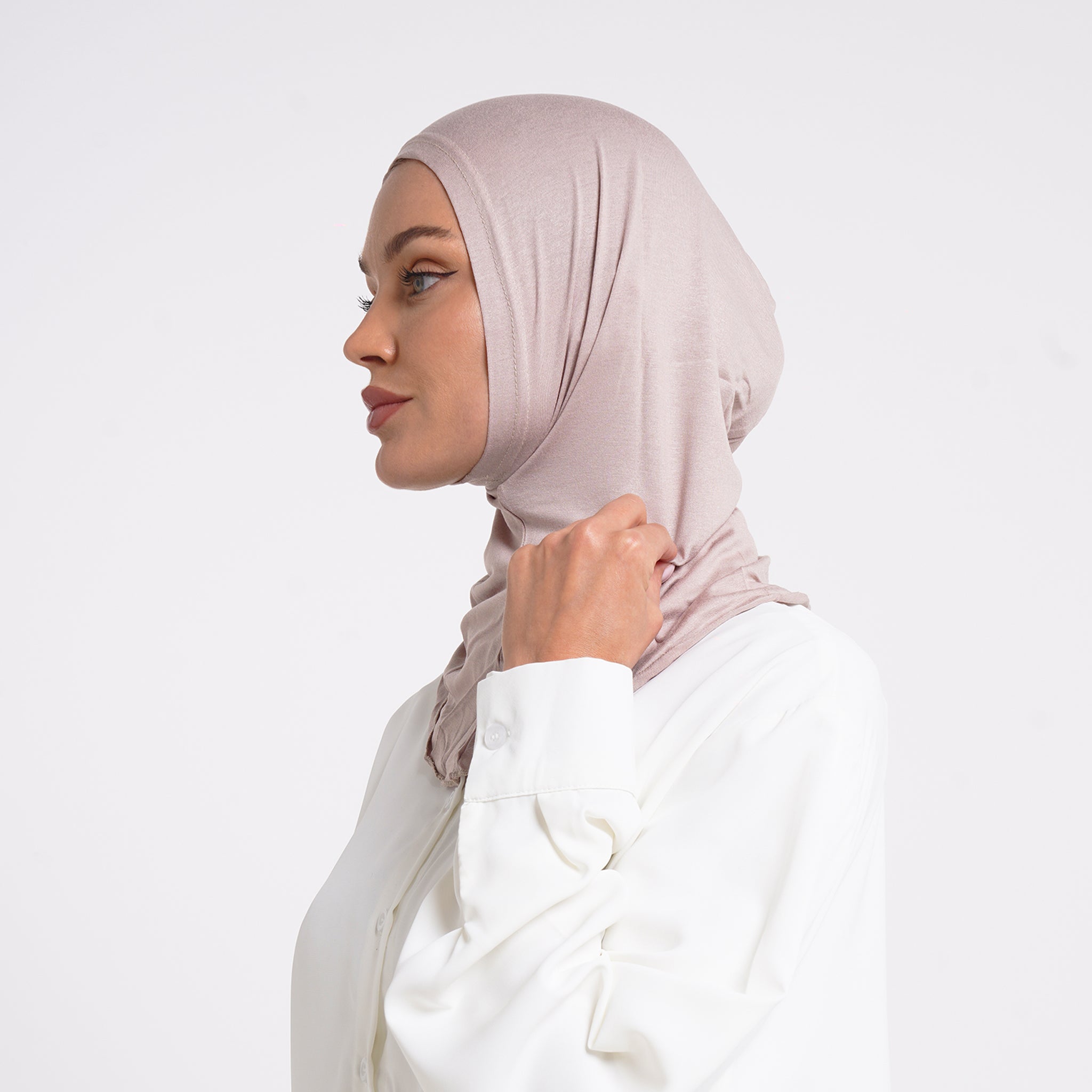 Tiffany Tie-Back Bonnet - Taupe