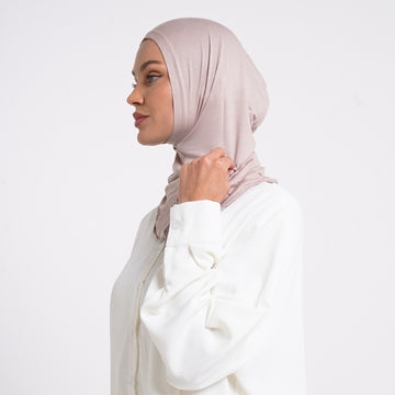 Pearl- Full Inner Hijab - Dusty Rose Beige