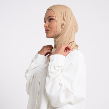 Pearl- Full Inner Hijab - Warm Camel