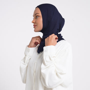 Pearl- Full Inner Hijab - Navy Blue