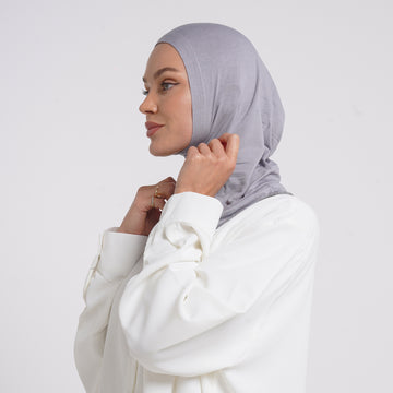 Tiffany Tie-Back Bonnet - Lavender Gray